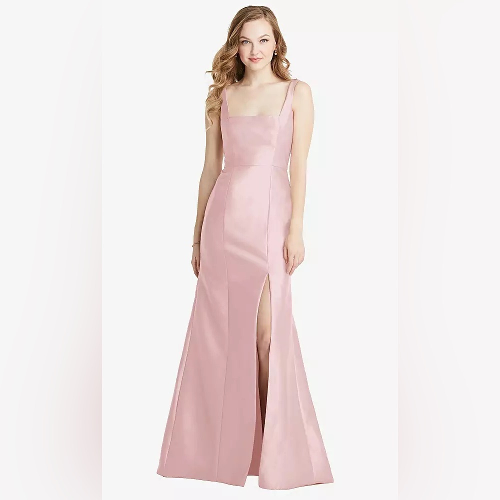Dessy Group BB135 Satin Twill - Ballet Pink Size 2